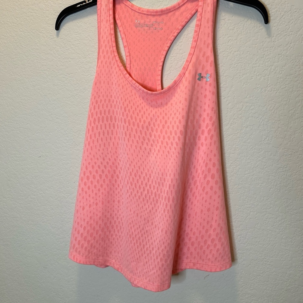 Under Armour Women's Light Pink Mesh Tank Top